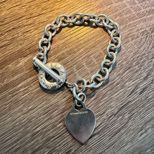 Tiffany & Co. Sterling Silver Heart Toggle Bracelet